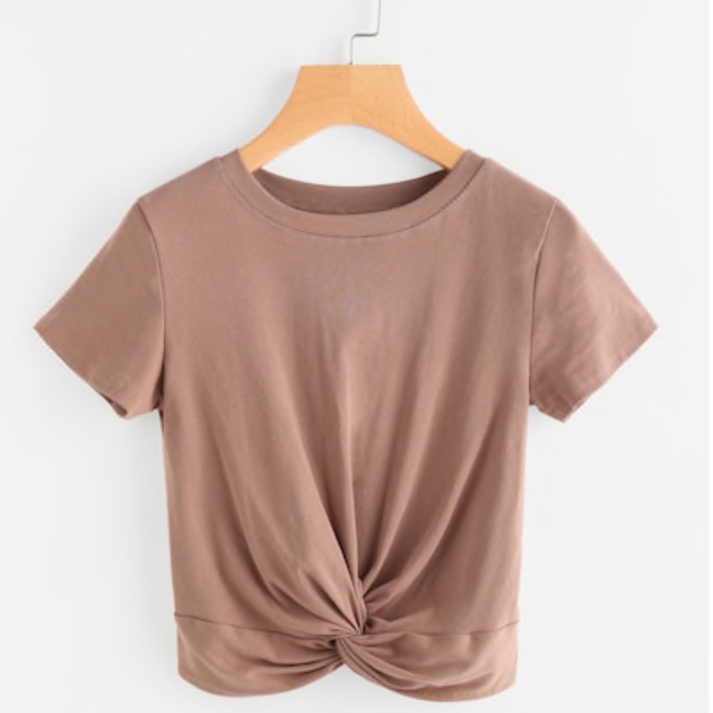 BRAND NEW Twisted Blush Crop Top